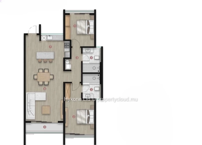 Apartment For Sale In Mont Choisy (3-Story Building)